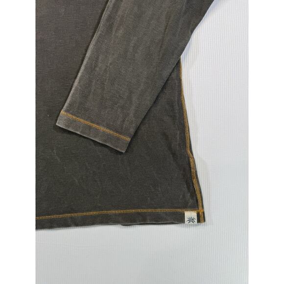 Agave Desperado Agavelux Thermal Long Sleeve Shirt M Indigo Cotton Made in USA - Picture 2 of 9